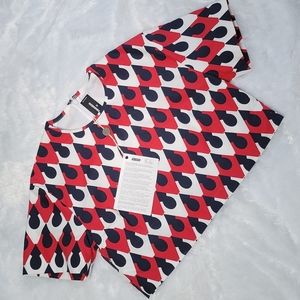 NEW DSQUARED2 Women's Short Sleeves Crop Top Size 42